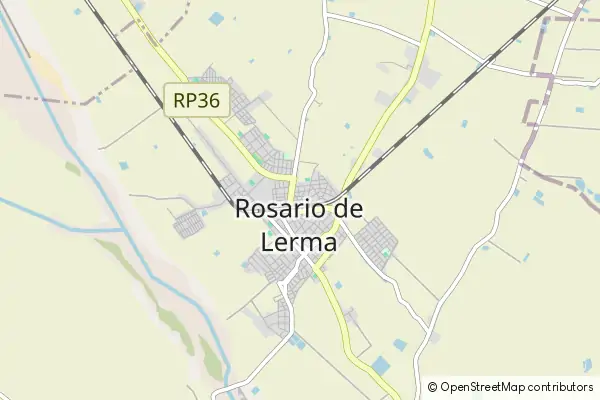 Karte Rosario de Lerma