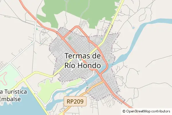 Karte Termas de Río Hondo