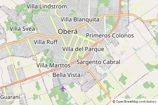 Karte: Oberá • © OpenStreetMap contributors Karte Oberá