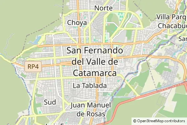 Karte San Fernando del Valle de Catamarca