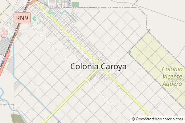 Karte Colonia Caroya