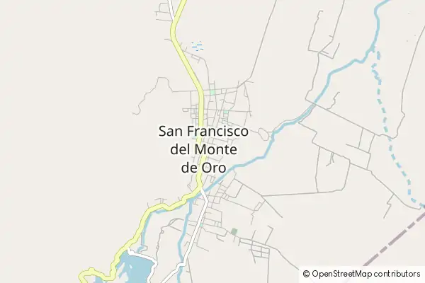 Karte San Francisco del Monte de Oro