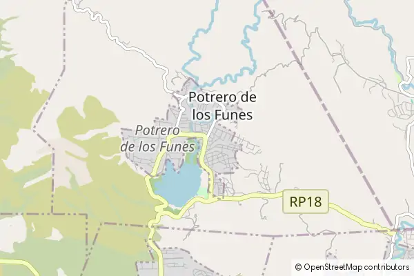 Karte Potrero de los Funes