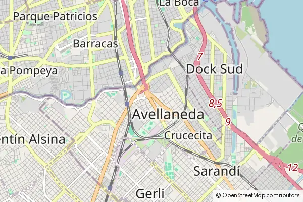 Karte Avellaneda