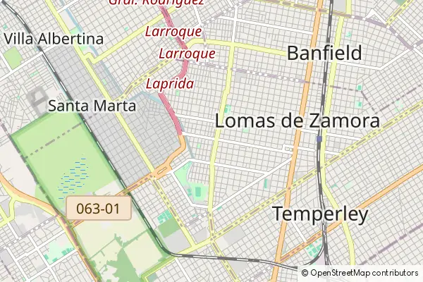 Karte Lomas de Zamora