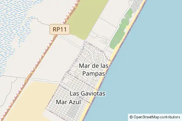 Karte Mar de las Pampas