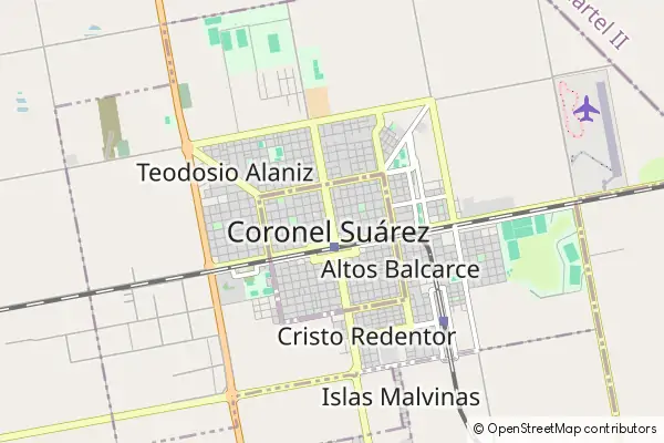 Karte Coronel Suárez