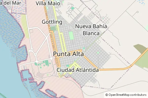 Karte Punta Alta