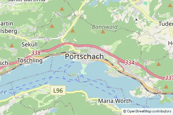Karte Portschach am Worther See