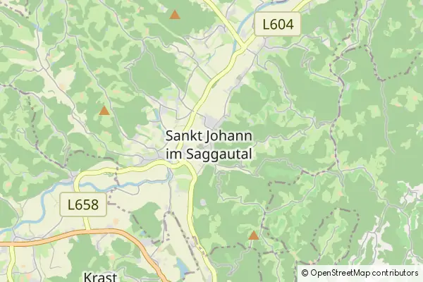 Karte Sankt Johann im Saggautal