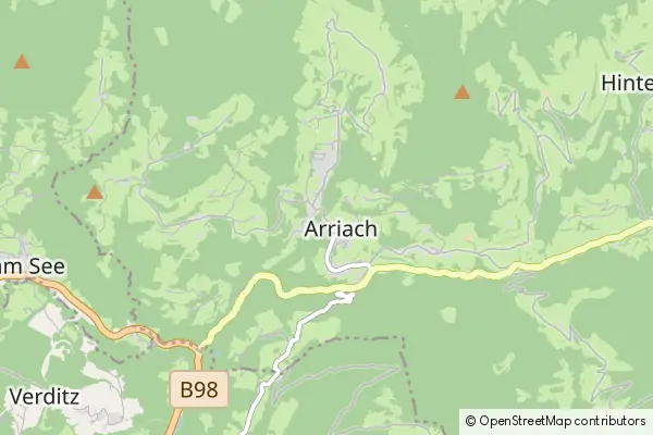 Karte Arriach