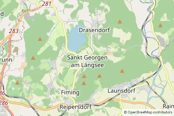 Karte Sankt Georgen am Langsee