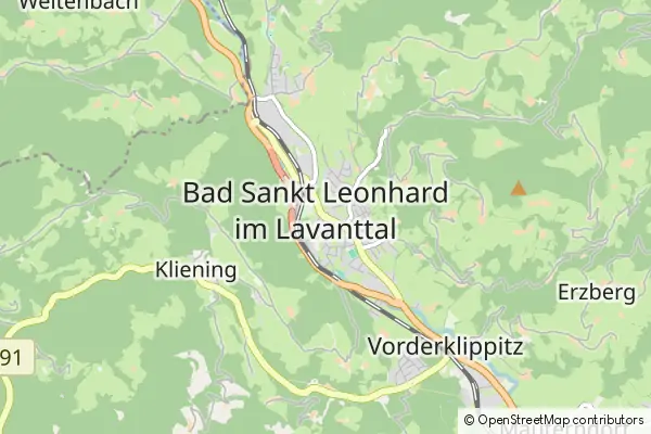 Karte Bad St. Leonhard im Lavanttal