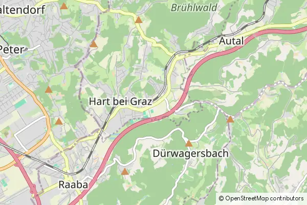 Karte Hart bei Graz