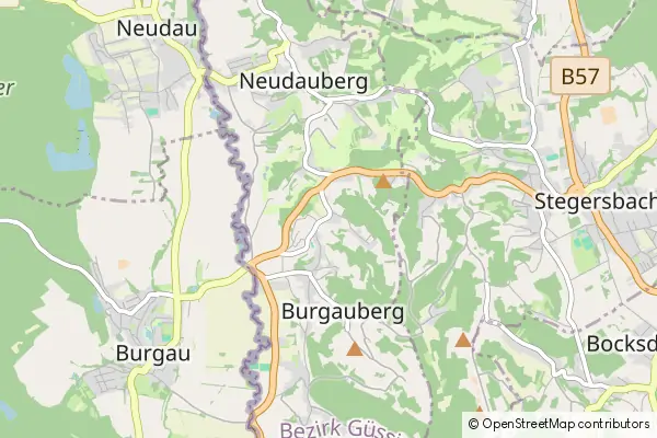 Karte Burgauberg-Neudauberg