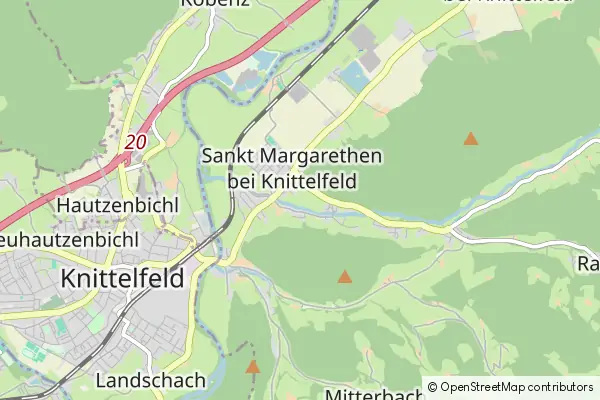 Karte Sankt Margarethen bei Knittelfeld