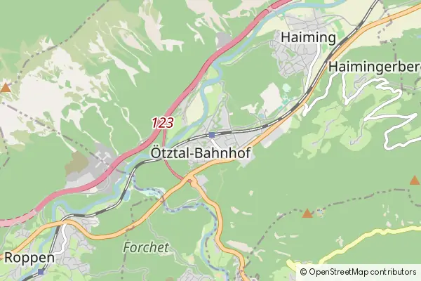 Karte Otztal-Bahnhof