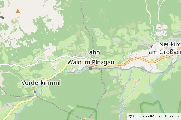 Karte Wald im Pinzgau