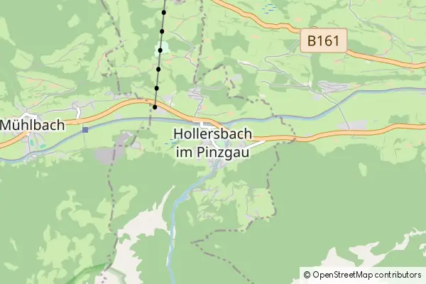 Karte: Hollersbach im Pinzgau • © OpenStreetMap contributors Karte Hollersbach im Pinzgau