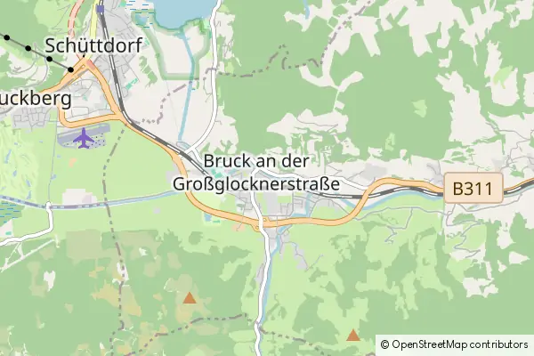 Karte Bruck an der Großglocknerstraße