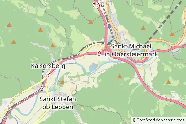 Karte Sankt Michael in der Obersteiermark