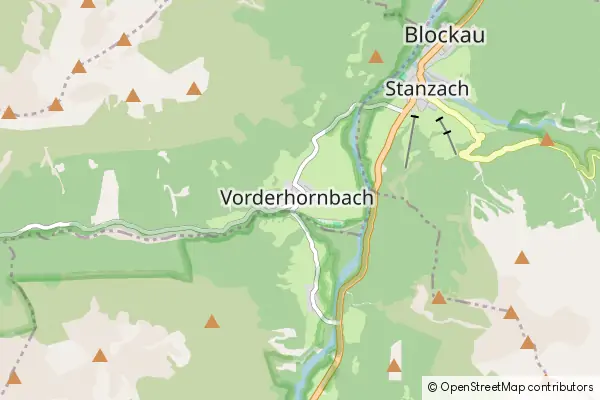 Karte Vorderhornbach