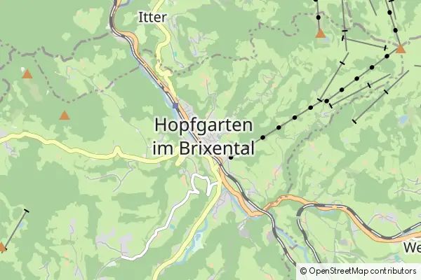 Karte Hopfgarten im Brixental