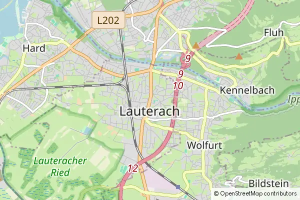 Karte Lauterach