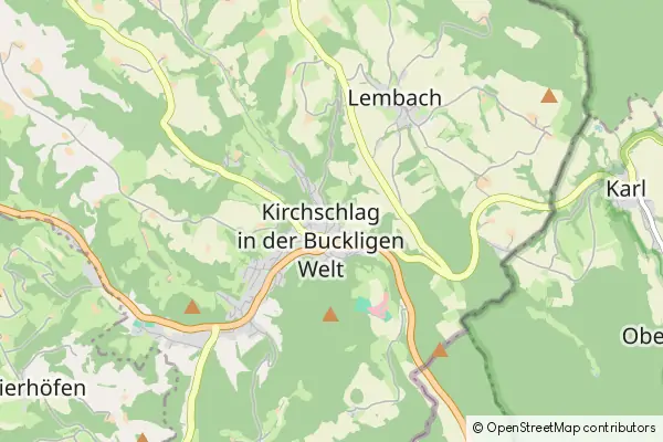 Karte Kirchschlag in der Buckligen Welt