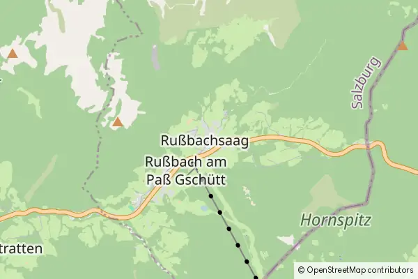 Karte Rußbach am Paß Gschütt