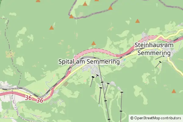 Karte Spital am Semmering