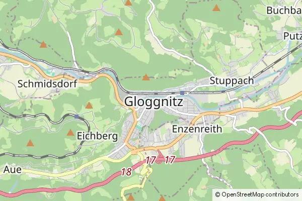 Karte Gloggnitz