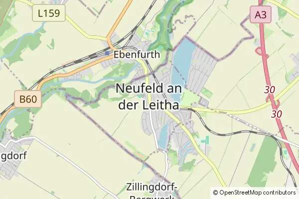 Karte Neufeld an der Leitha