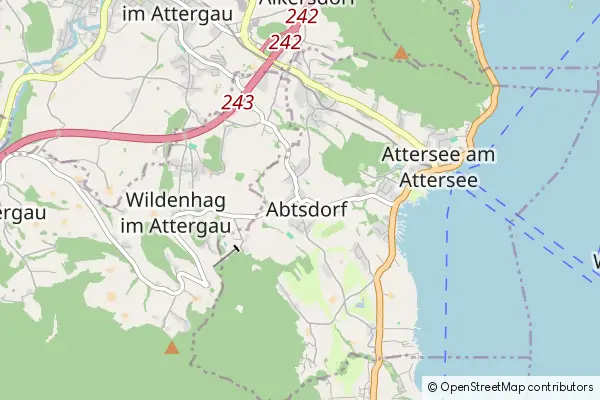 Karte Abtsdorf am Attersee