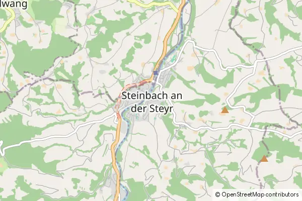 Karte Steinbach an der Steyr