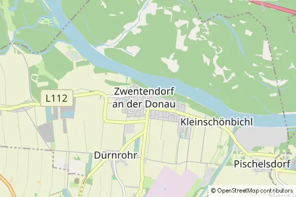 Karte Zwentendorf an der Donau