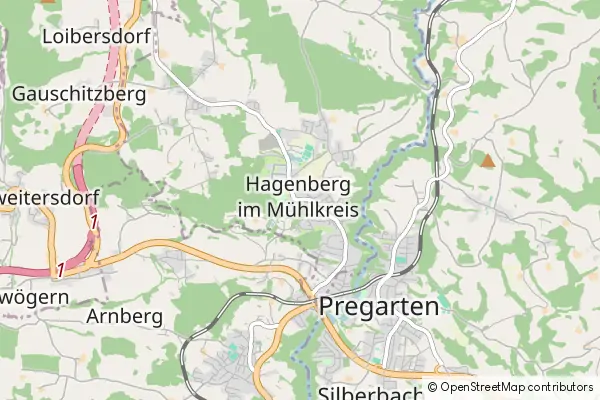 Karte Hagenberg im Muehlkreis