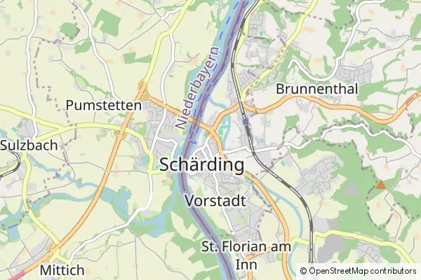 Karte Schärding