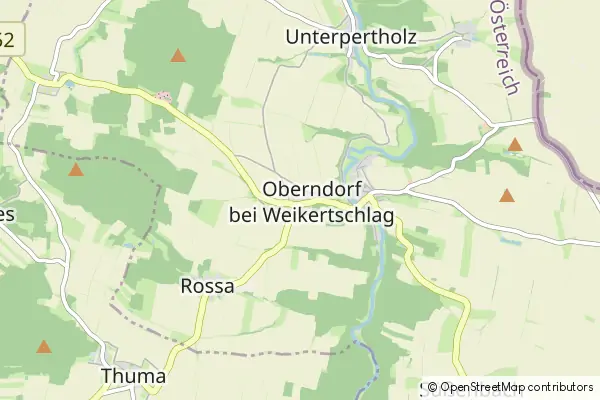 Karte: Obendof bei Weikertschlag • © OpenStreetMap contributors Karte Obendof bei Weikertschlag