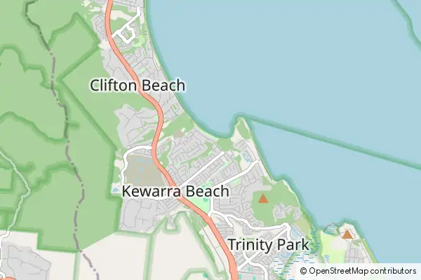 Karte Kewarra Beach