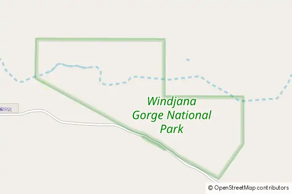 Karte Windjana Gorge Nationalpark