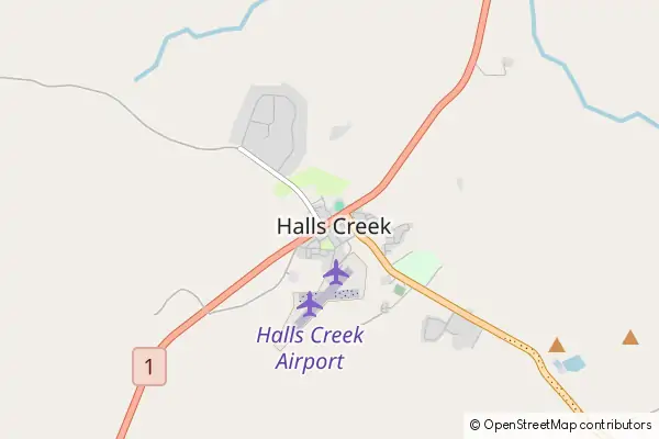 Karte Halls Creek