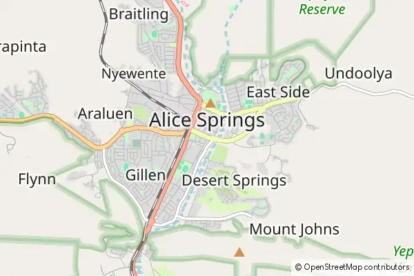 Karte Alice Springs