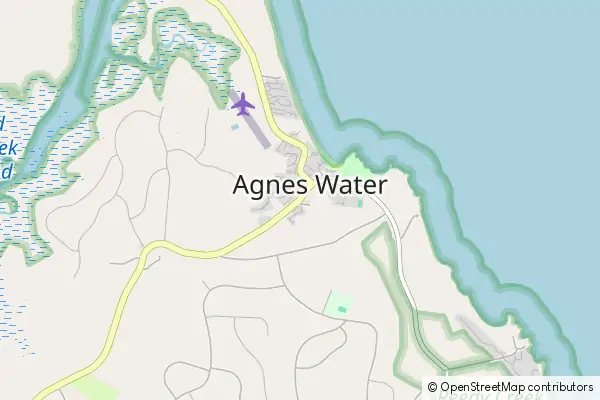 Karte Agnes Water