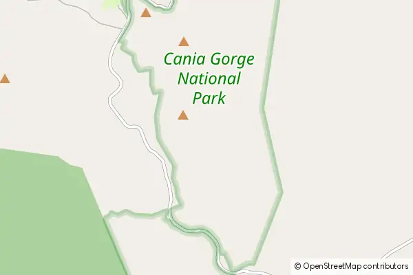 Karte Cania Gorge Nationalpark