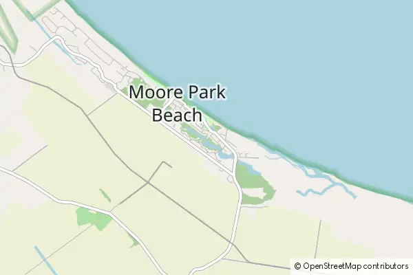 Karte Moore Park Beach