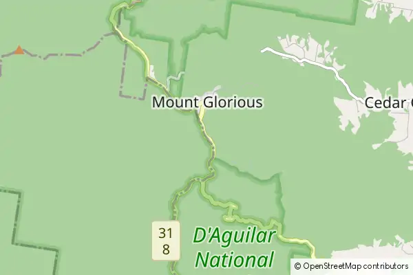 Karte Mount Glorious