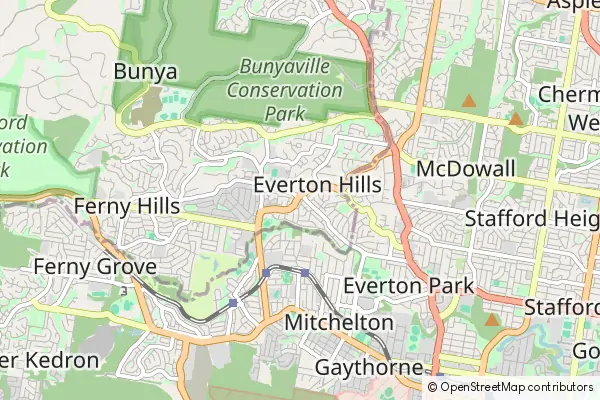 Karte Everton Hills