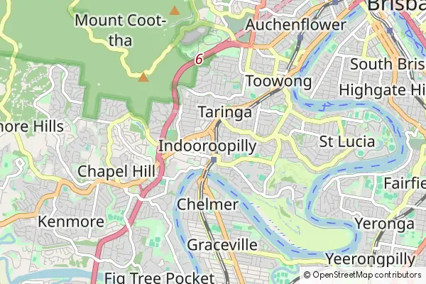 Karte Indooroopilly