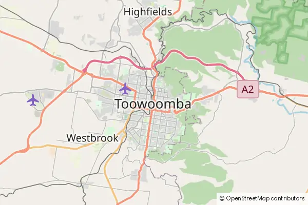 Karte Toowoomba
